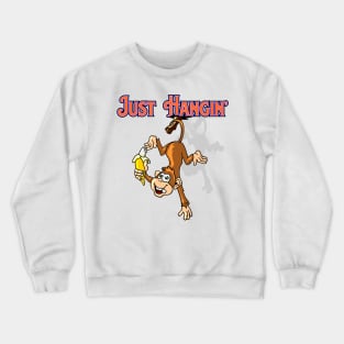 Monkey Just hangin version 2 gift Crewneck Sweatshirt